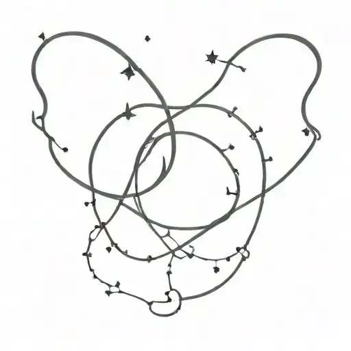 Taurus And Aries Constellation Intertwined