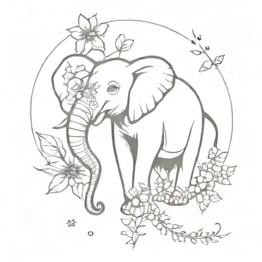 Elephant August Flower Blooming