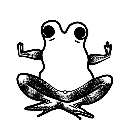 Magician Frog Meditating