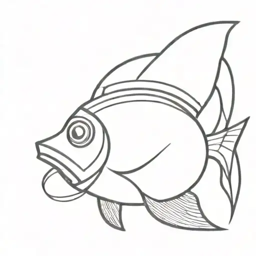 Fish Wearing A Helmet