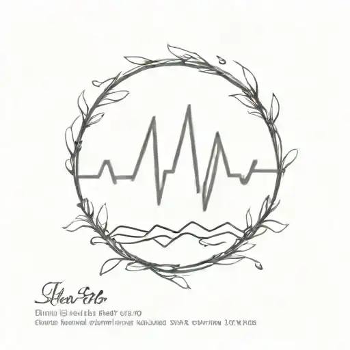 Heart Beat Line Tattoo With Date In It April 27Th