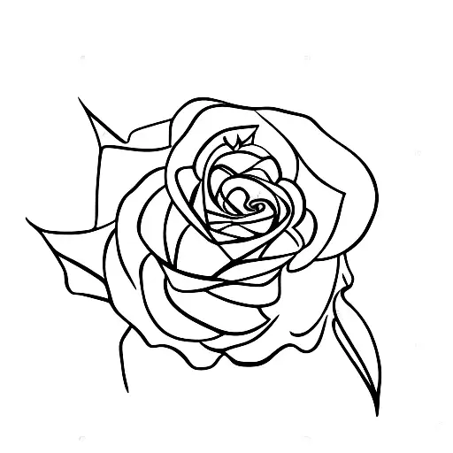 Rose With S As Stem