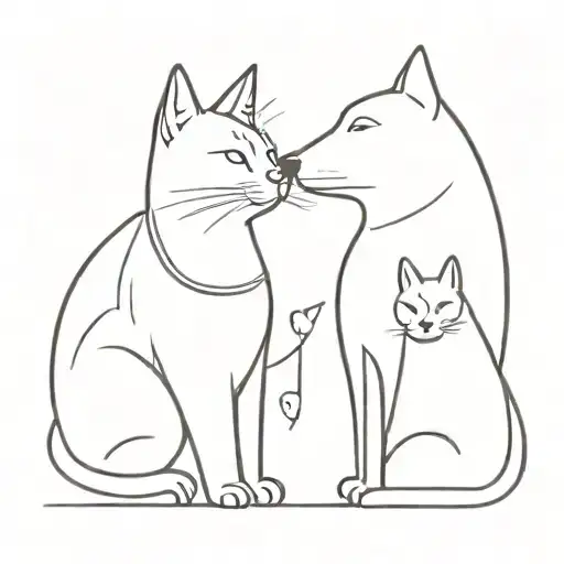 Cat And Dog Playing Together