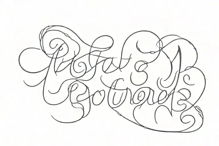 Lettering Tattoo Design