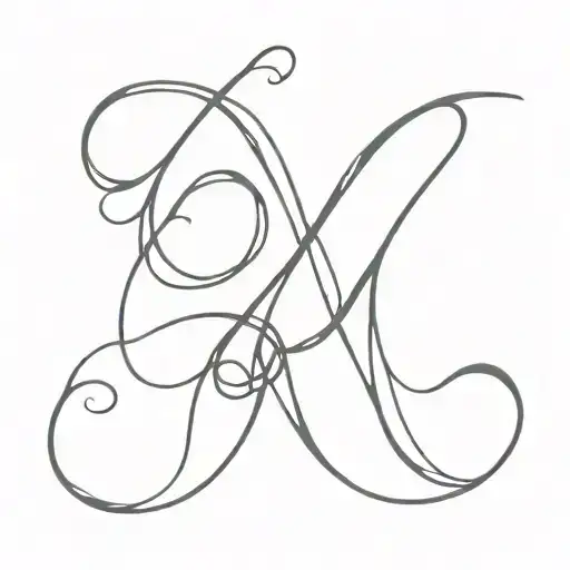 B N Letter Together Representing The Client's Love