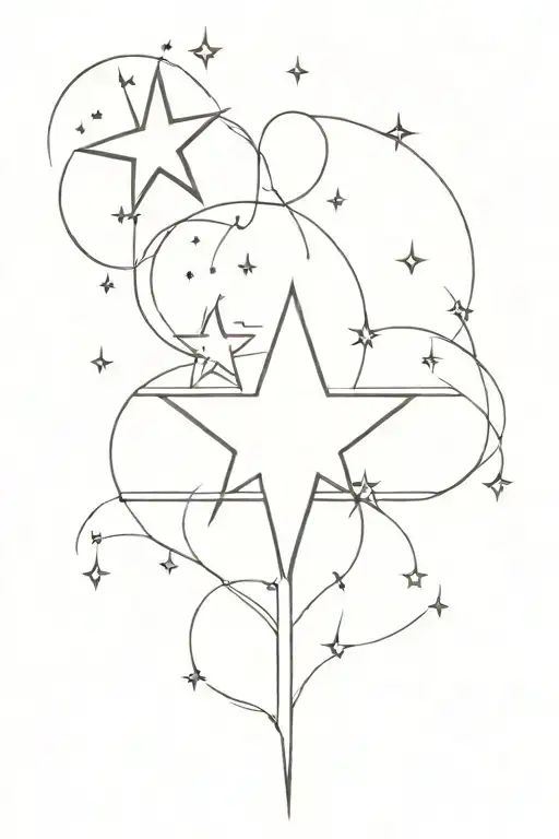 Star Heart Cross Sparks