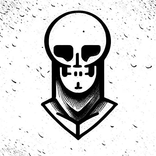 Man With Sun As Head Fighting Another Man With A Skull As Head