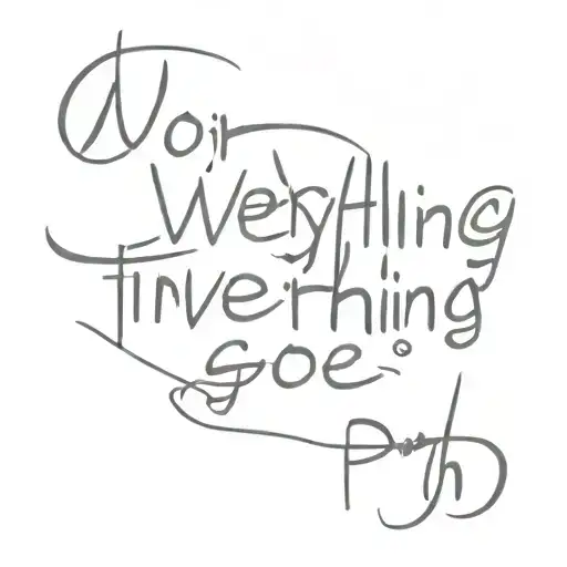 Word Everything Goes Through Pain