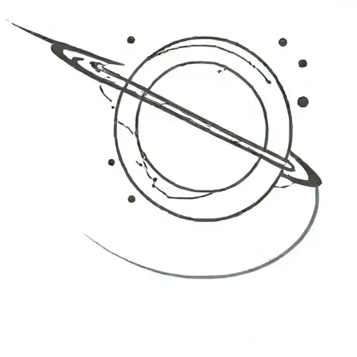 Planet With Ring Around It