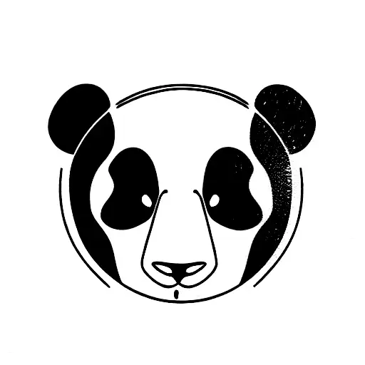 Panda With A Butterfly On Its Nose