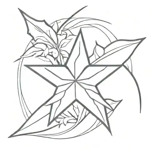Kunai Shuriken Sakura Leaf