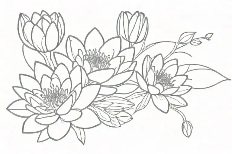 Water Lily Bouquet
