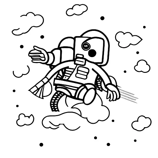 Astronaut Floating In Space