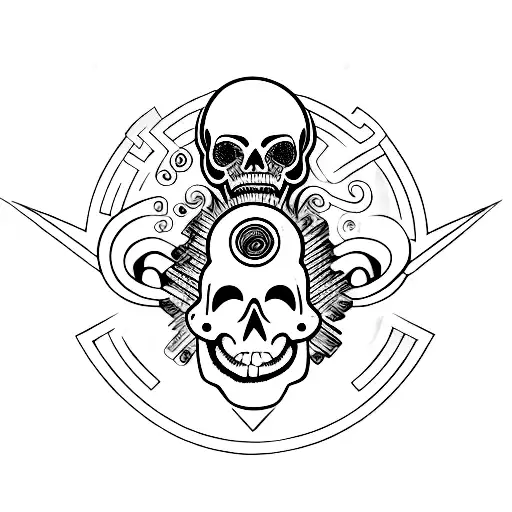 Memento Mori Word With Two Hands Pointing At Eachother With Lighting Coming From The Center