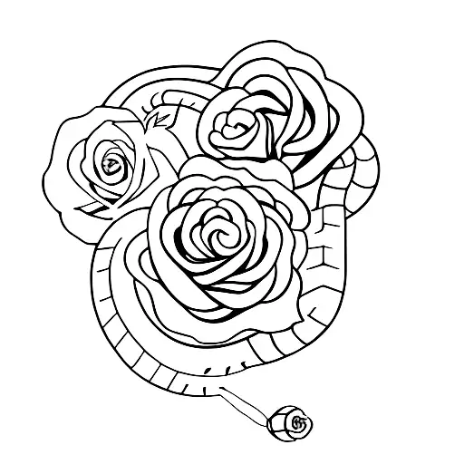 Rose And Snake