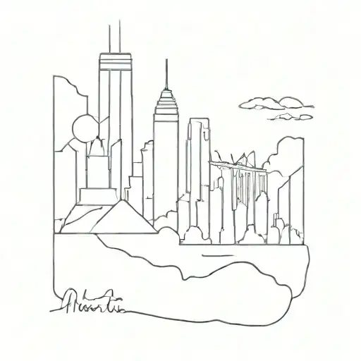 Small Tattoo Of New York