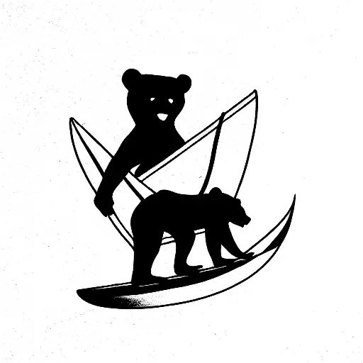 Grateful Dead Bear Surfing