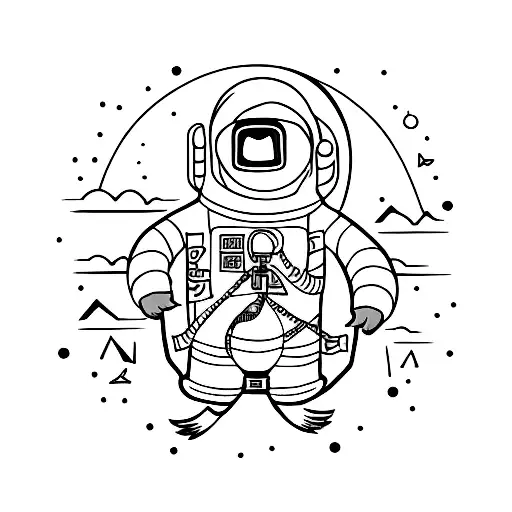 Penguin Astronaut