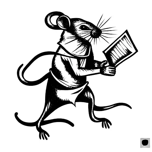 A Rat Dressed Up As A Roman Senator