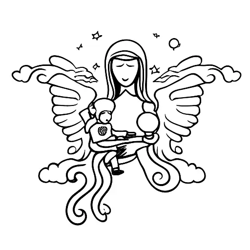 Mother Holding Child