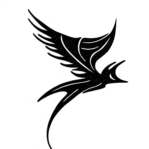 Small Nek Line Grateful Cursive Writting With Angle Wings