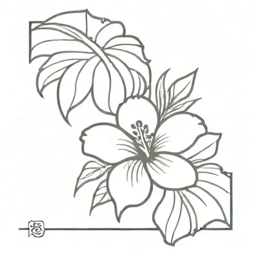 Rugby Palm Tree Flower Hibiscus