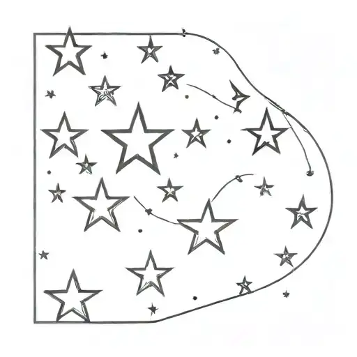 444 With Dainty Stars Surrounding