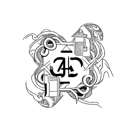 Three A Letters Become One Creating A Symbol