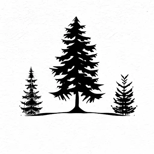 Pine Tree With Roots