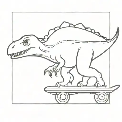 Dinosaur Skating