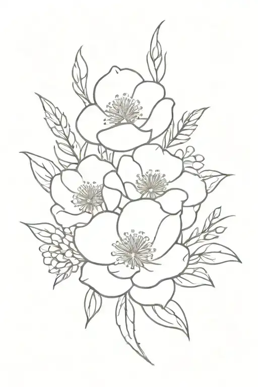 August Birth Flower Bouquet