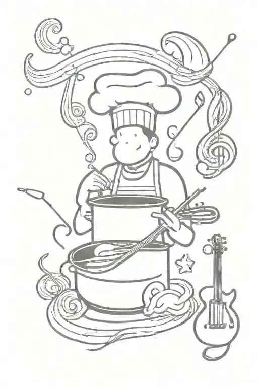 Cook With Music Themed