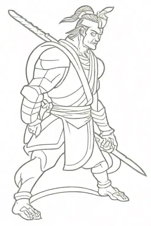 Japonese Warrior Killing