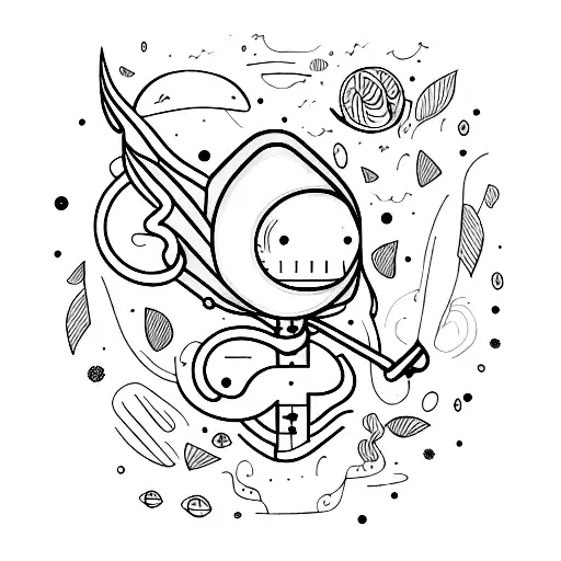 Abstract Human Like Character Inkpen