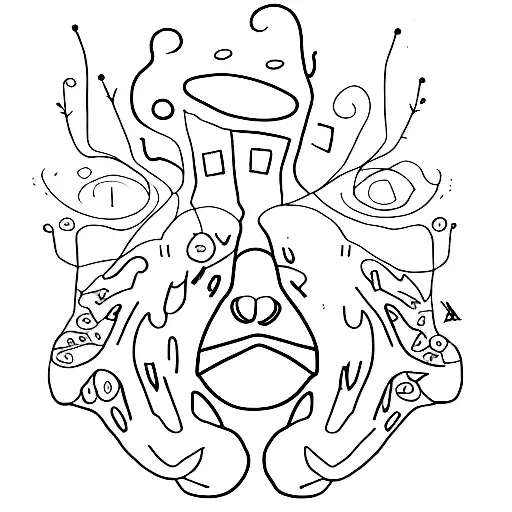 A Head Outline With Messy Scribbles Inside Showing The Complexity Of Depression And Anxiety M