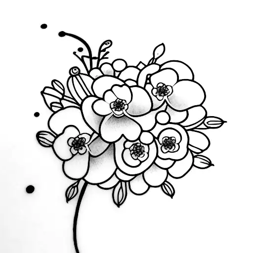 Forget Me Not With Kanji Love