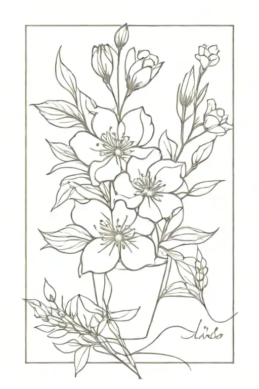 June And November Birth Flower Bouquet