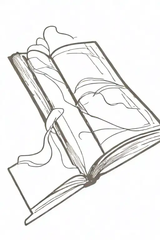 Minimalist Open Book