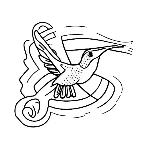 Hummingbird With Letter L