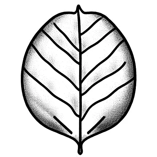 A Leaf With Mountains Inside