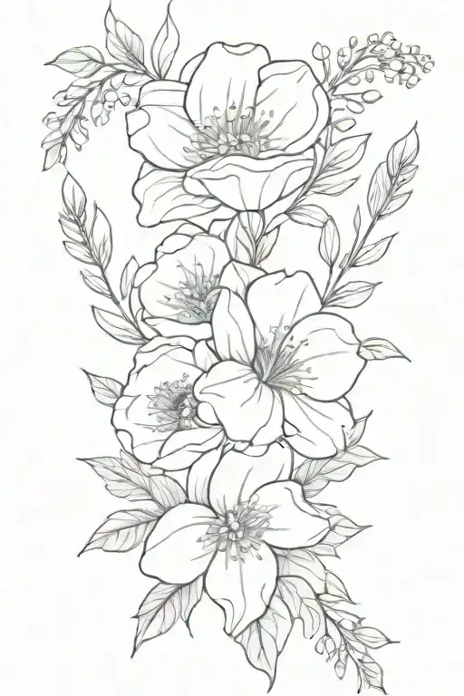 July And August Birth Flower Bouquet