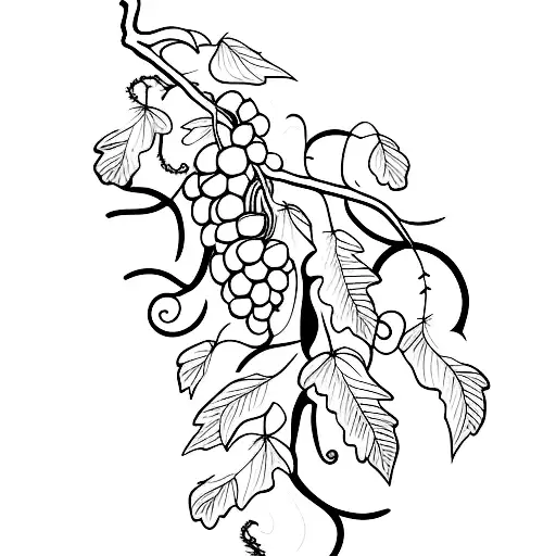 Grape Vine On Forearm