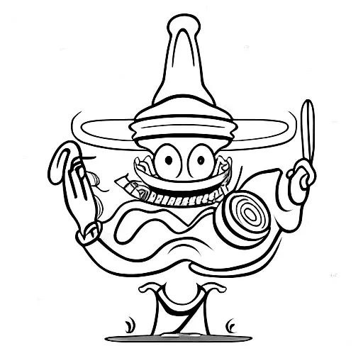 Alien Chef Preparing A Gourmet Meal