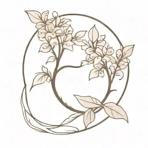 Lilac Branch In The Moon