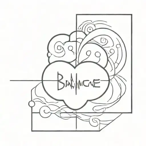 Brain And Heart Separated With Word Balance