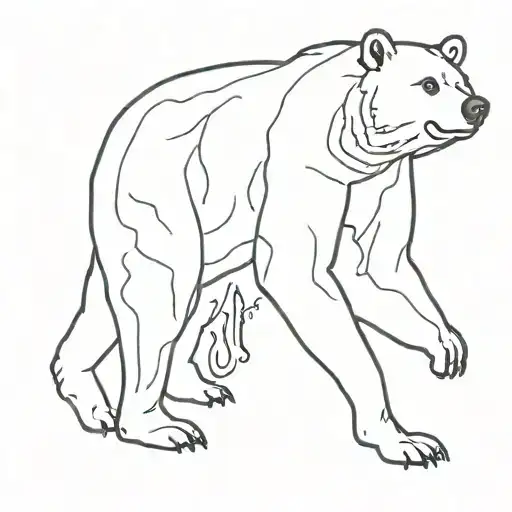 California Bear With Ursa Major In The Middle Of It