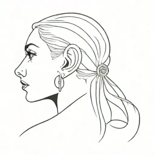Tattoo Behind The Ear Astrological Sign Leo