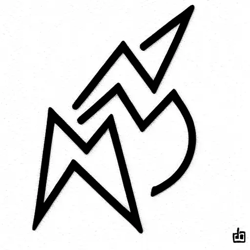 Clover Card With A Lightning Bolt