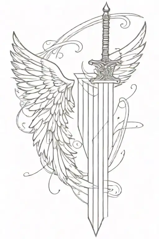 Wings With Sword Under