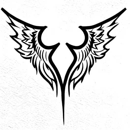 Deathly Hallows With Angel Wings